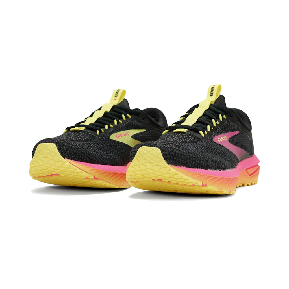 Brooks Revel 7 Black / Pink / Lemon Tonic