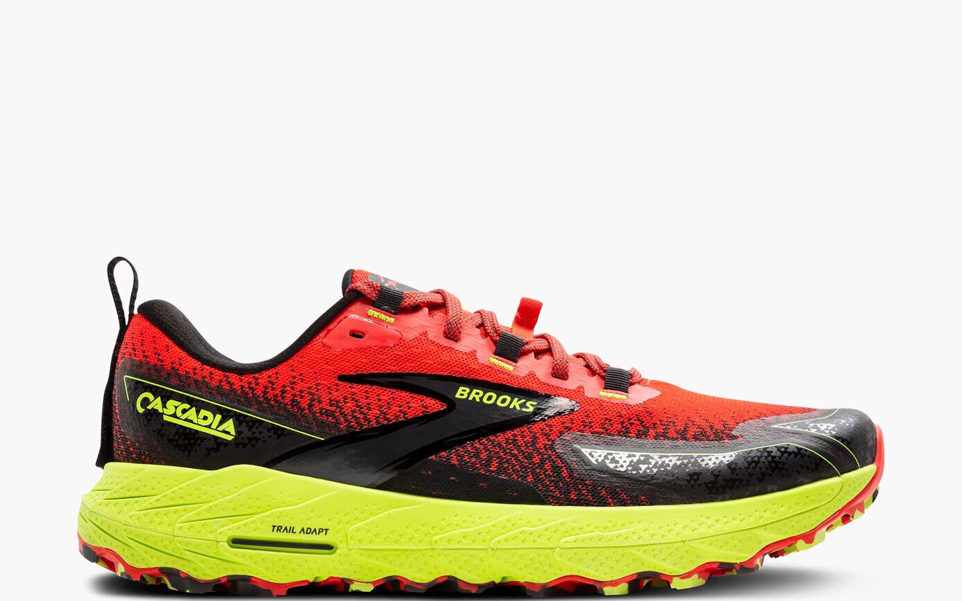 Brooks Cascadia 18 Cherry Tomato / Lime